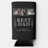 Beste vader Vader Foliage Aangepast 3 Foto Collage (Achterkant)