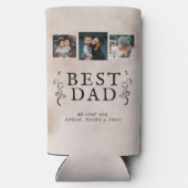 Beste vader Vader Foliage Aangepast 3 Foto Collage (Achterkant)