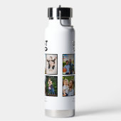 Beste vader Vaderdag 6 foto Waterfles (Links)