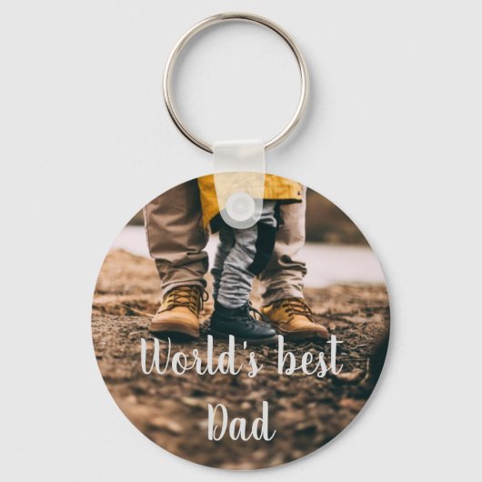 Beste vader Vaderdag, Birthday Gift Sleutelhanger (Voorkant)