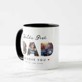 Beste vader Vaderdag grappige brief ter wereld Mok (Voorkant links)