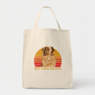 beste vader van Aussie Ever Papa Australian Sheph Tote Bag