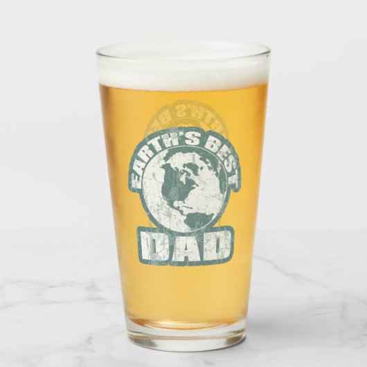 Beste Vader van de Aarde Glas (Achterkant gevuld)