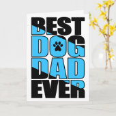 Beste Vader van de Hond Aller Vaderdag Kaart (Gele Bloem)