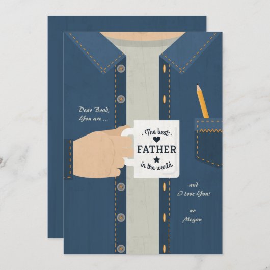 Beste vader van de wereld (Voorkant / Achterkant)