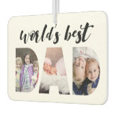 Beste vader van de wereld | Foto Vaderdag Luchtverfrisser (Links)