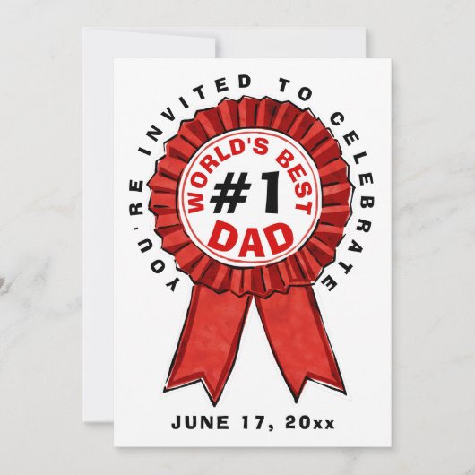 Beste vader van de wereld kaart (Voorkant)