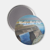 Beste vader van de wereld magneet (Voorkant / Achterkant)