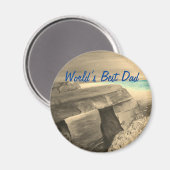 Beste vader van de wereld magneet (Voorkant / Achterkant)