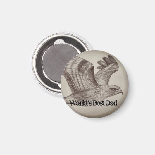 Beste vader van de wereld magneet (Voorkant / Achterkant)