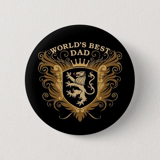 Beste vader van de wereld ronde button 5,7 cm (Voorkant)