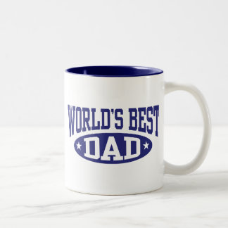 Beste vader van de wereld tweekleurige koffiemok