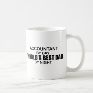 Beste vader van de wereld van 's nachts - accounta koffiemok