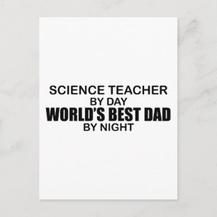 Beste vader van de wereld - Wetenschapsleraar Briefkaart