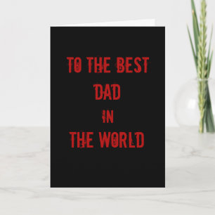 Beste vader van de Wereldvaderdag Kaart