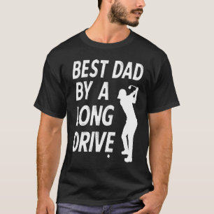 Beste vader van een lange drive grappige Golfpun v T-shirt