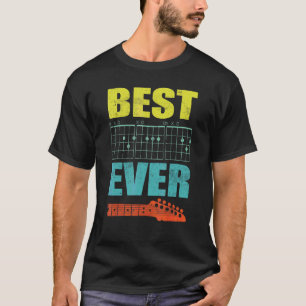 Beste vader van papa Guitar Player Musician Creb T-shirt