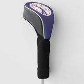 Beste vader van Par | Amerikaanse vlag Golf Player Golfheadcover (Schuin)