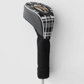 Beste vader van Par Buffalo Plaid Vaderdag Foto Golfheadcover (Schuin)
