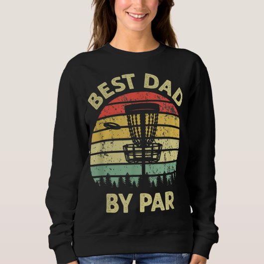 Beste vader van Par Disc Golf Golfer Player Funny Trui (Voorkant)