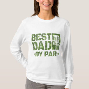 Beste vader van Par Funny Disc Golf Vaderdag T-shirt