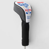 Beste vader van Par Golf Head Hoesje Golfheadcover (Schuin)