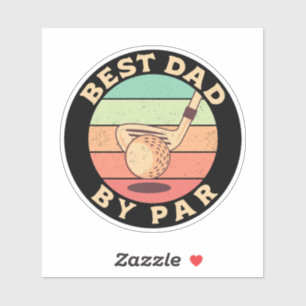 Beste vader van Par Golf Lover Papa Gifts Sticker
