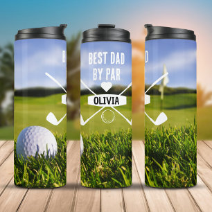 Beste vader van Par Golf Lover Vaderdag Thermosbeker