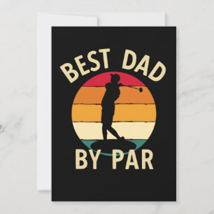 Beste vader van Par Golf-minnaar, geschenk vader Kaart