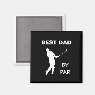 Beste vader van Par Golf papa Golfer Pun Vaderdag Magneet