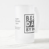 Beste vader van Par Golf Vaderdag Matglas Bierpul (Voorkant rechts)