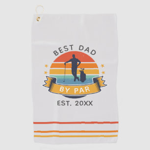 Beste vader van Par Golfing Fathers Day Papa Golfhanddoek