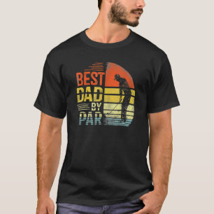 Beste vader van Par Papa Vaderdag Golf Golfer T-shirt