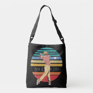 Beste vader van Par Rainbow & Black Crossbody Tas