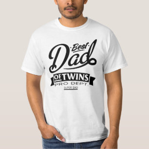 Beste vader van Twins Pro Dept. Super Pap T-shirt