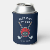 Beste vader van vaders Dag Golfing Bug Gag Blikjeskoeler (Blikje Achterkant)