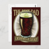 Beste vader verdient een stem briefkaart (Voorkant / Achterkant)