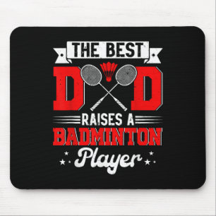 Beste vader verhoogt een badmintonspeler Vaderdag Muismat