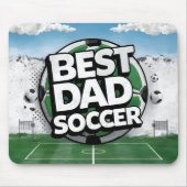 Beste vader voetbal graffiti vaders dag Muismat (Voorkant)