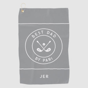 Beste vader volgens Par Grappige golfer humor kl Golfhanddoek