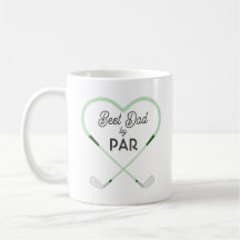 Beste vader volgens Par Love vorm golf thema