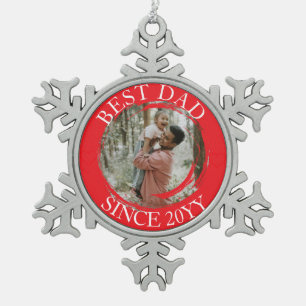 Beste vader vrolijk kerst ornament