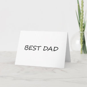 Beste Vader zwart-wit minimalistische moderne Kaart