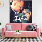 Beste Vaderdag voor pa Ever | Foto: Dank u Canvas Afdruk (Insitu (Woonkamer))