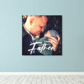 Beste Vaderdag voor pa Ever | Foto: Dank u Canvas Afdruk (Insitu (Houten vloer))