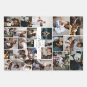 Beste vaders Dag Foto Collage Inpakpapier Vel (Voorkant 3)