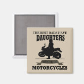 Beste vaders dochter rijden motorfiets magneet (Voorkant / Achterkant)