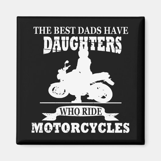 Beste vaders dochter rijden motorfiets magneet (Voorkant)