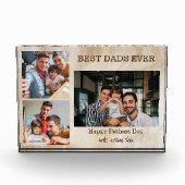 Beste vaders ooit 3 foto vaders dag cadeau (Voorkant)
