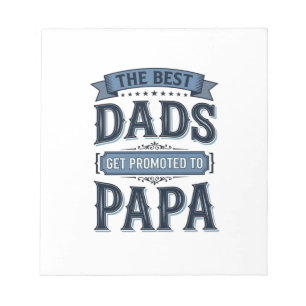 Beste vaders worden gepromoveerd tot Papa Vintage  Notitieblok